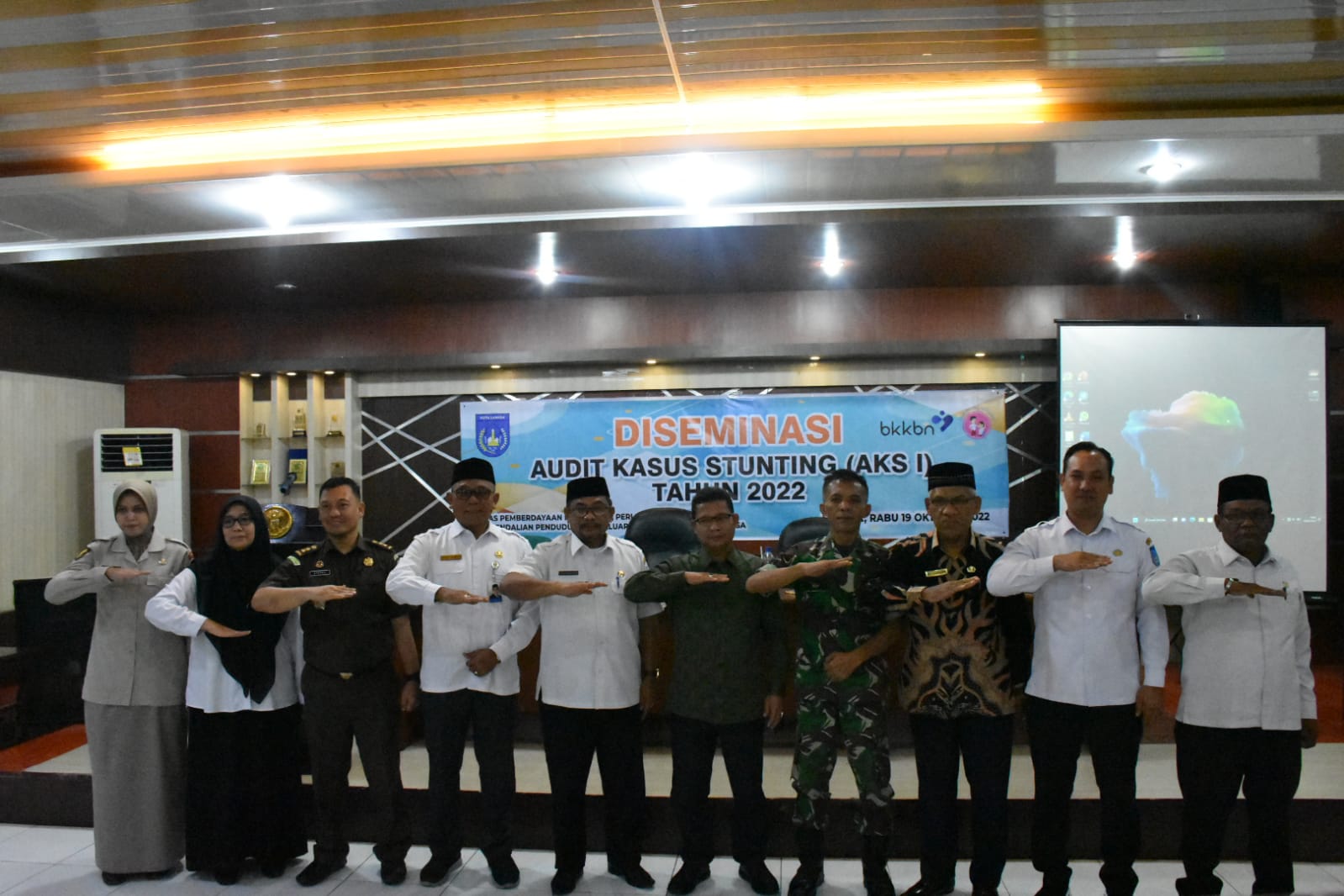 Pemko Langsa melalui Dinas DP3A Kota Langsa menggelar acara Diseminasi Audit Kasus Stunting Pertama Kota Langsa Tahun 2022