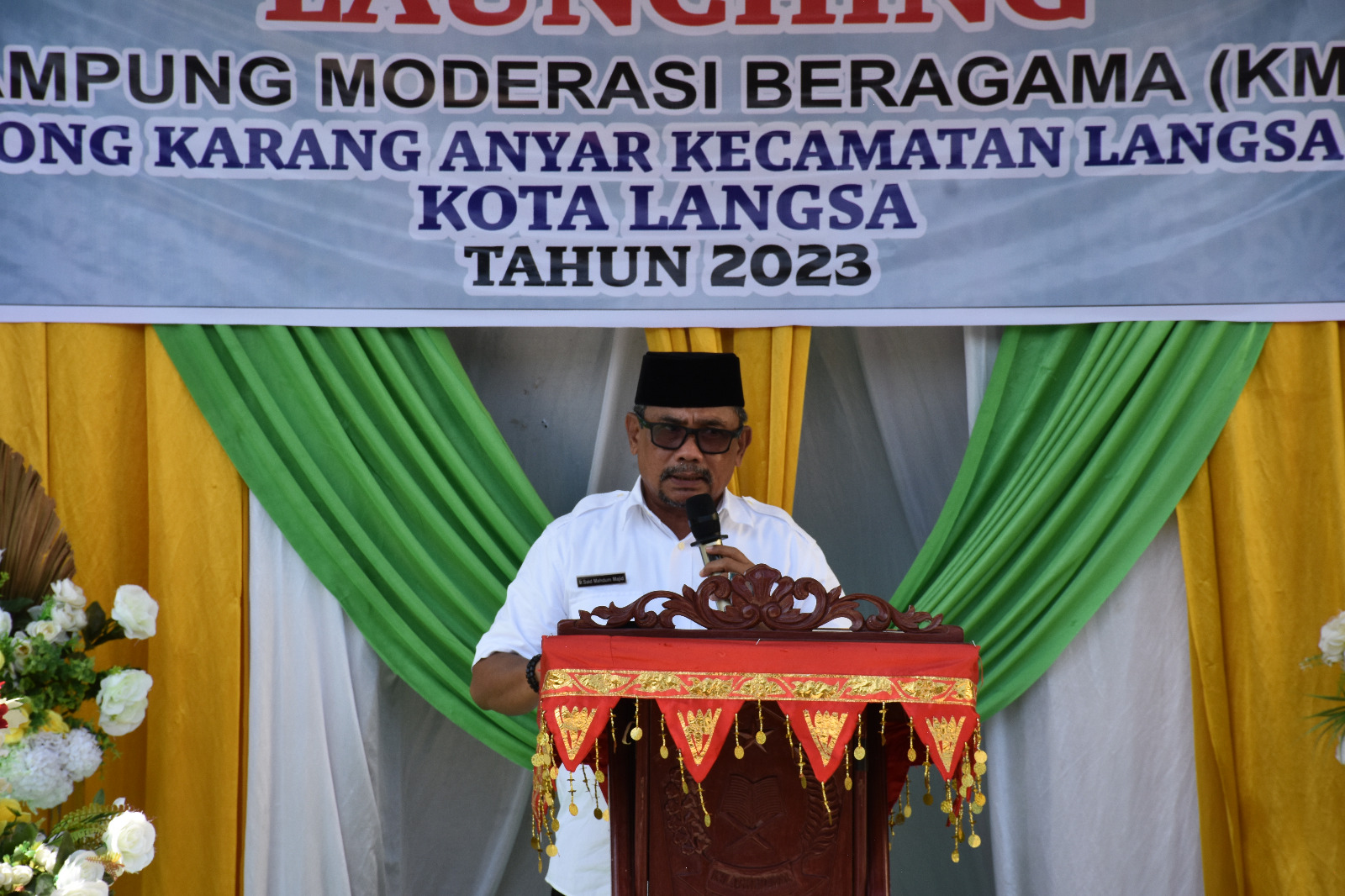 Pj. Walikota Langsa Ir. Said Mahdum Majid Buka Kampung Moderasi Beragama (KMB) Kota Langsa Tahun 2023