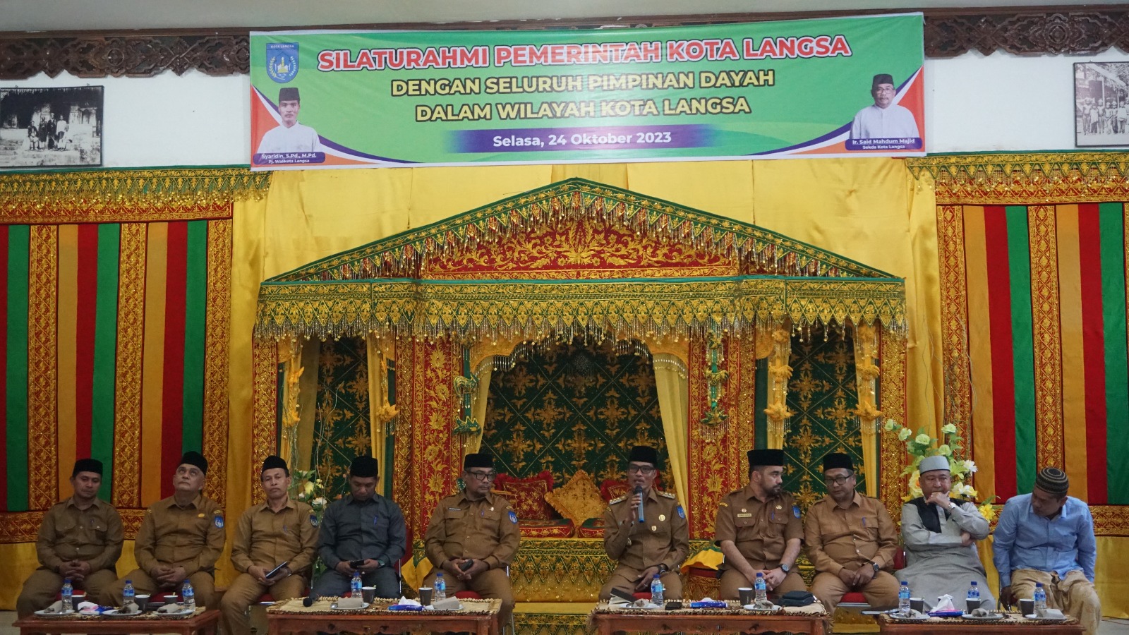 Pj Walikota Langsa Syaridin S.Pd., M.Pd melakukan silaturahmi dengan seluruh pimpinan Dayah dalam wilayah kota Langsa