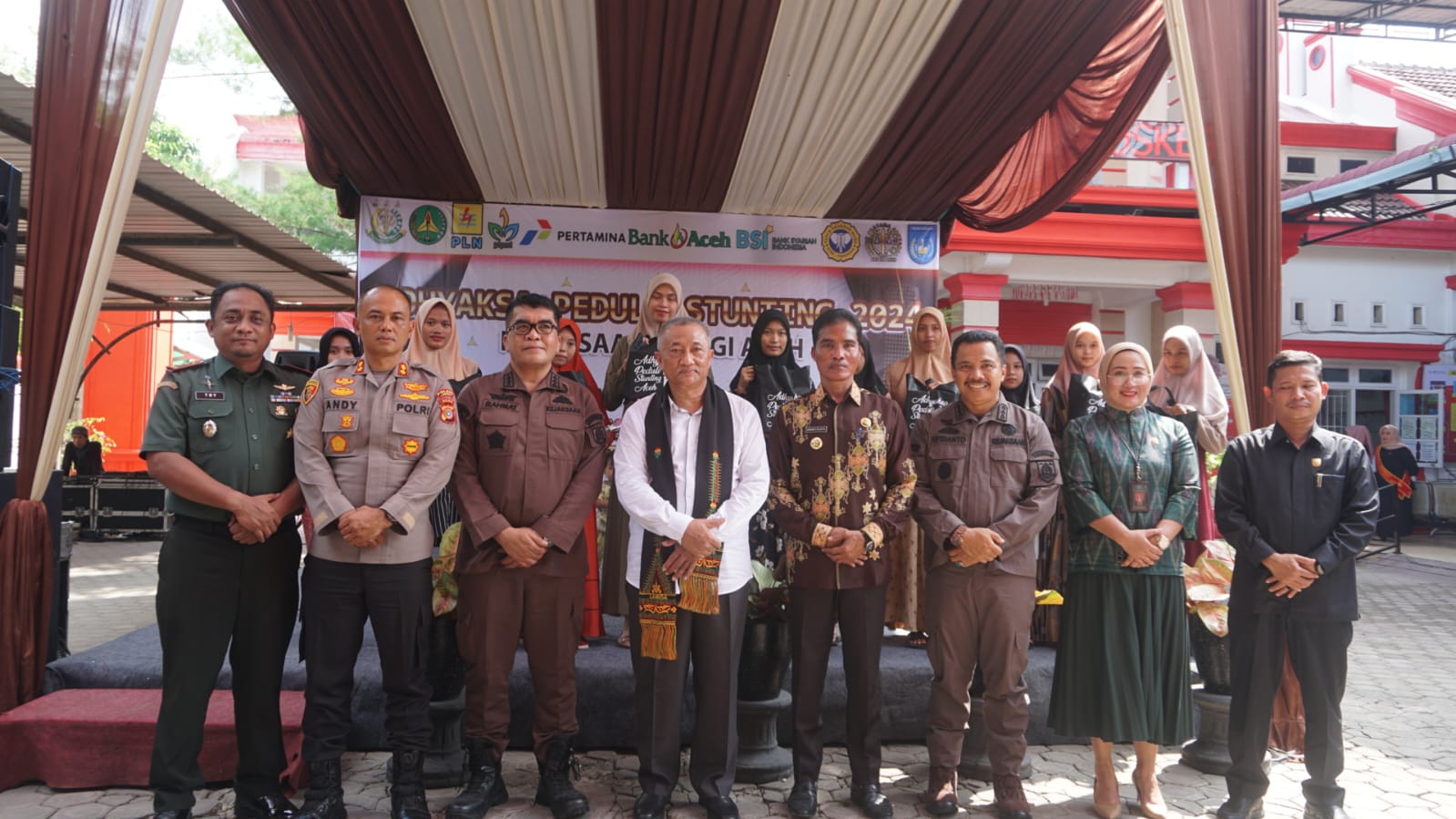 Kajati Aceh Launching Gampong Binaan Adhyaksa Peduli Stunting Tahun 2024 Di Kota Langsa